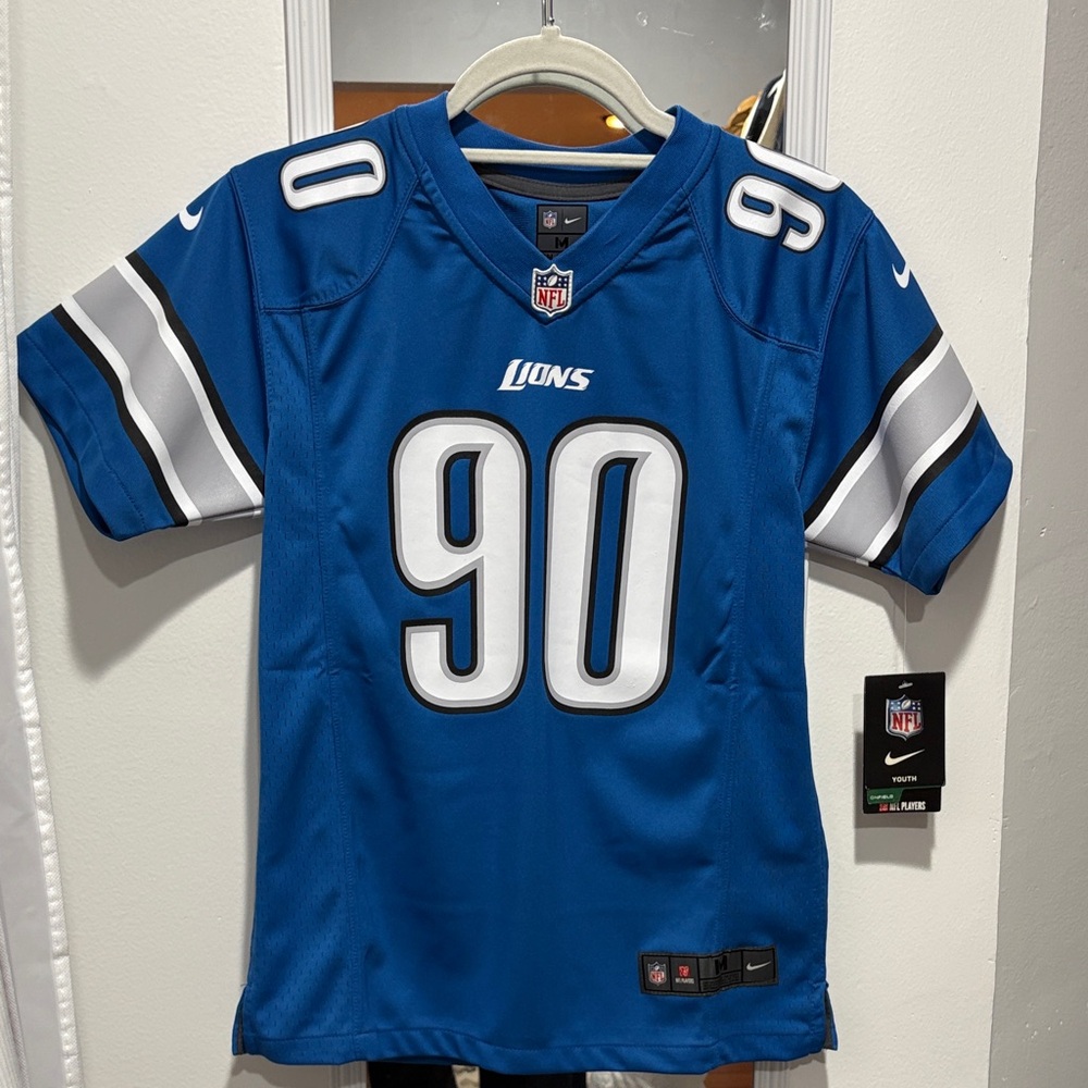 Nike Blue and Silver NFL Jersey - Fits Women XS